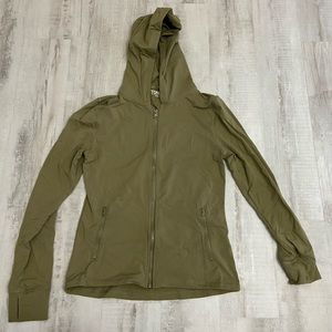 Ashy Bines toned zip jacket hooded